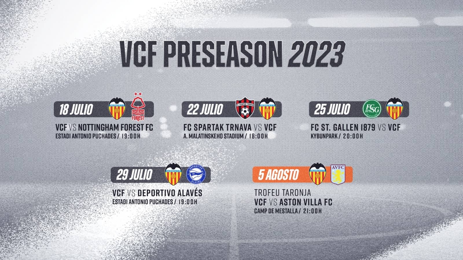  Toda la pretemporada del Valencia CF.